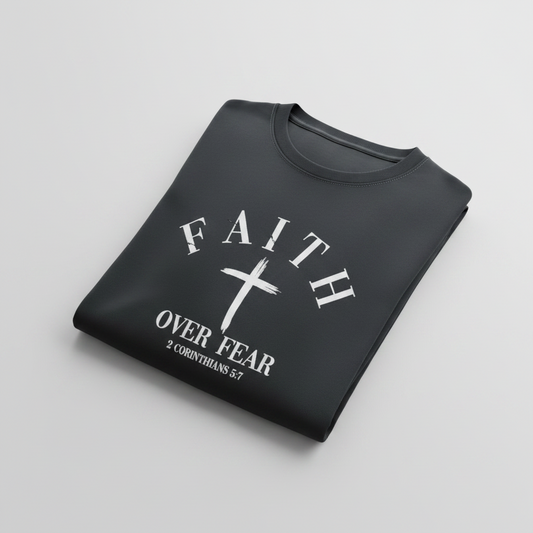 Faith Over Fear T-Shirt | Veteran-Owned | Plymouth, MI