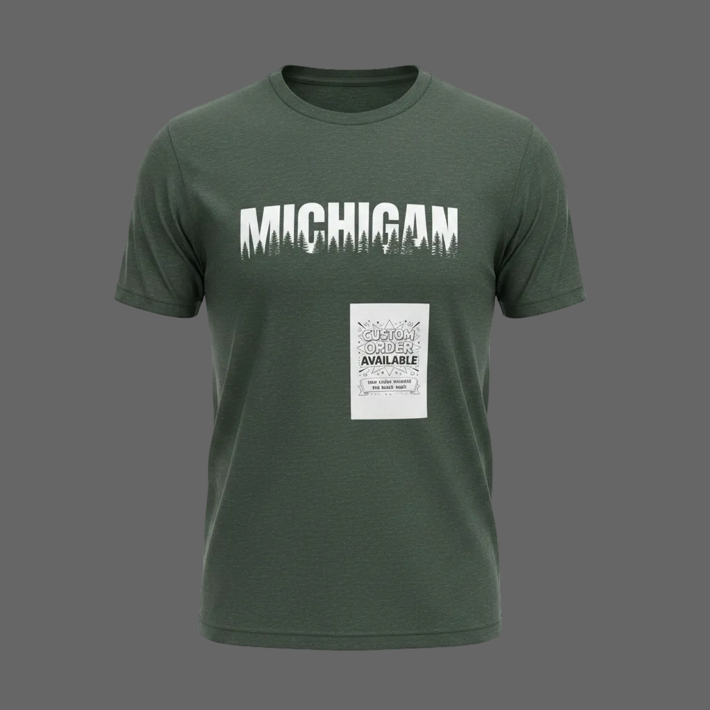 Michigan T-Shirt — Forest Green | Veteran-Owned | Plymouth, MI