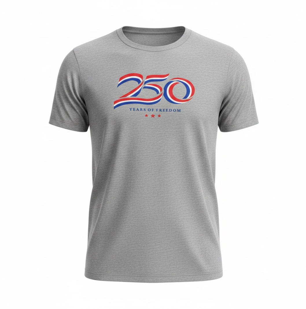 250 Years of Freedom T-Shirt | Veteran-Owned | Plymouth, MI