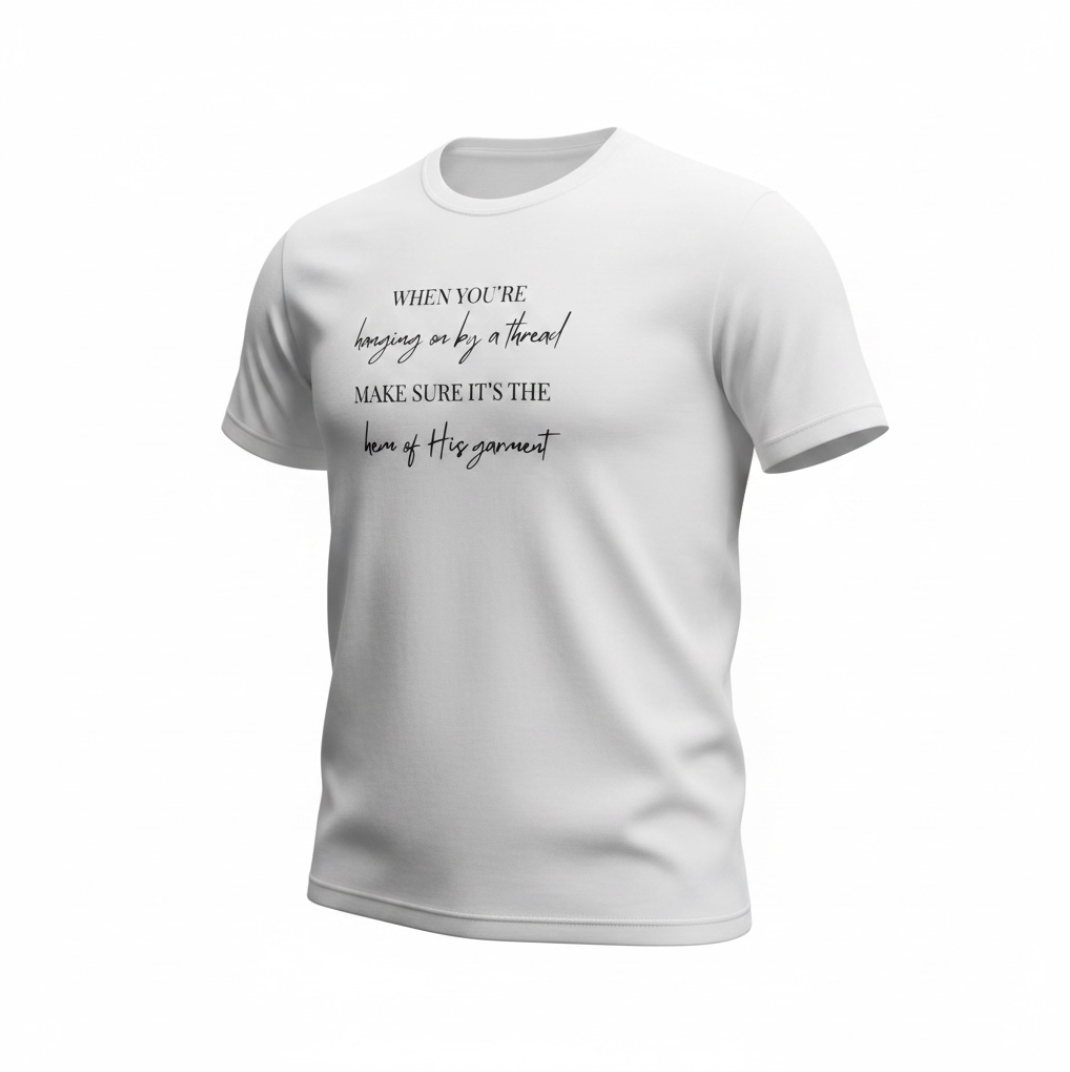 Hem of His Garment T-Shirt | Veteran-Owned | Plymouth, MI