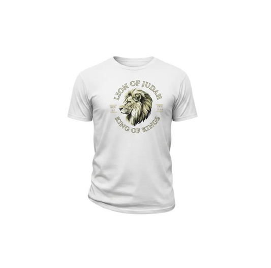 Lion of Judah King of Kings T-Shirt | Veteran-Owned | Plymouth, MI