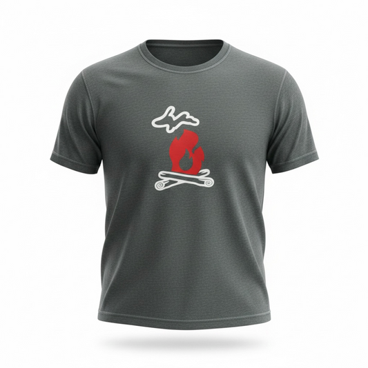 Michigan On Fire T-Shirt | Veteran-Owned | Plymouth, MI