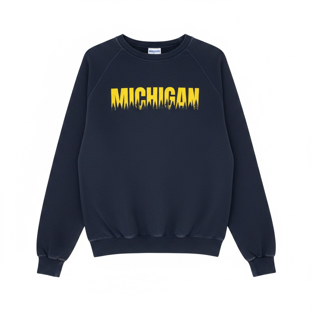 Michigan Sweatshirt — Navy | Veteran-Owned | Plymouth, MI