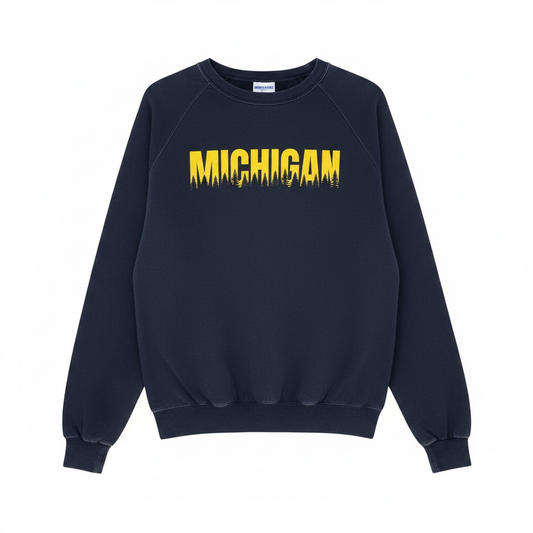 Michigan Sweatshirt — Navy | Veteran-Owned | Plymouth, MI