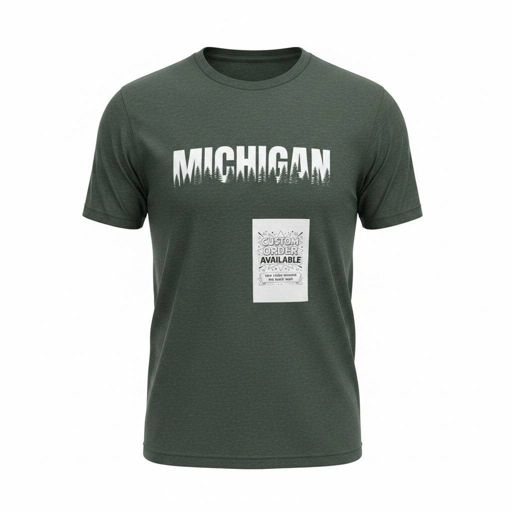 Michigan T-Shirt — Forest Green | Veteran-Owned | Plymouth, MI