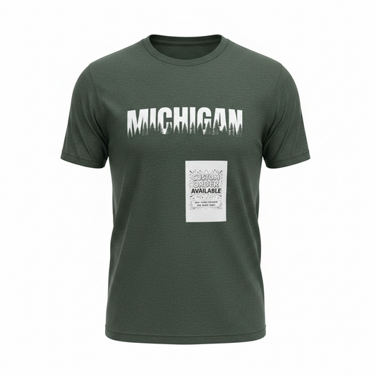 Michigan T-Shirt — Forest Green | Veteran-Owned | Plymouth, MI