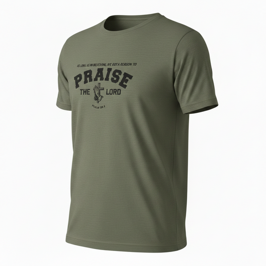 Praise the Lord T-Shirt | Veteran-Owned | Plymouth, MI
