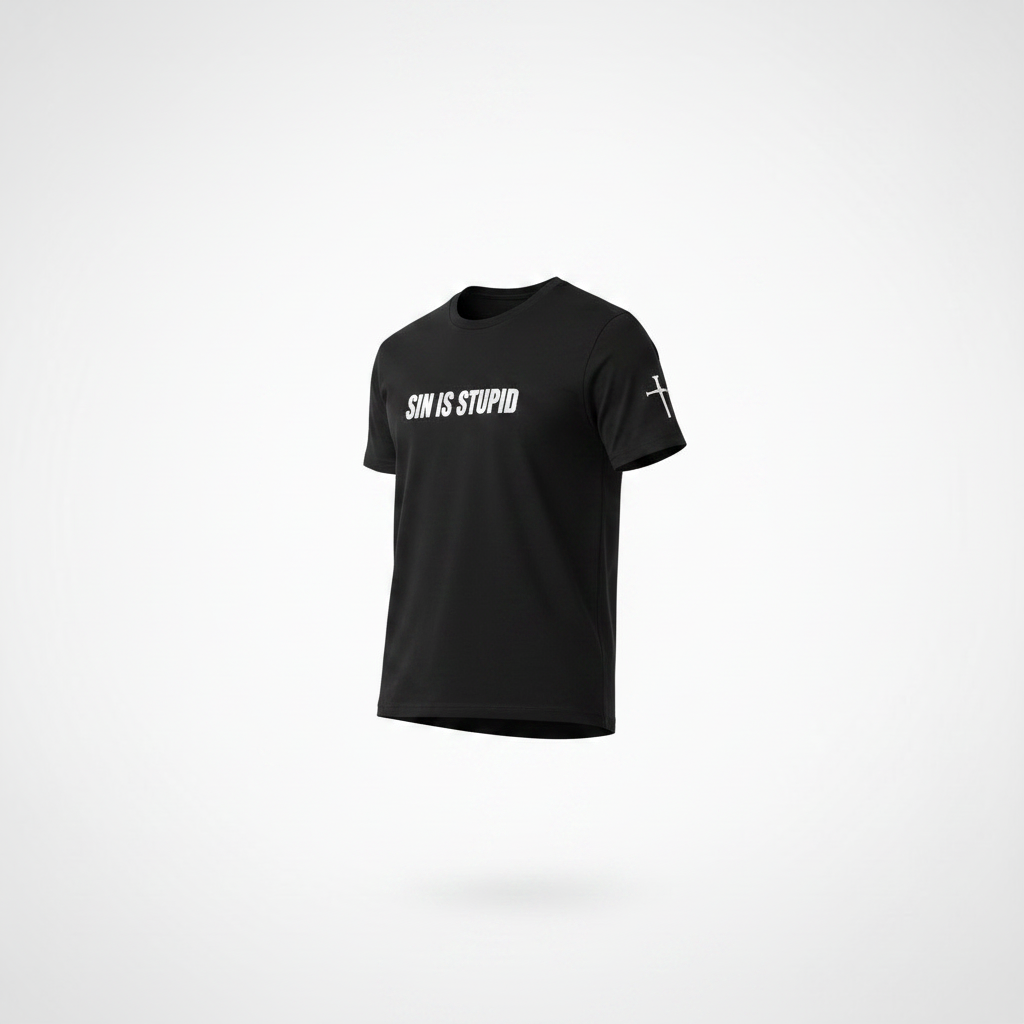 Sin Is Stupid T-Shirt | Veteran-Owned | Plymouth, MI