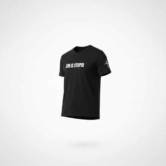 Sin Is Stupid T-Shirt | Veteran-Owned | Plymouth, MI