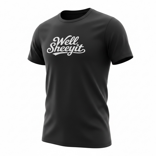 Well Sheeyit T-Shirt — Black | Veteran-Owned | Plymouth, MI